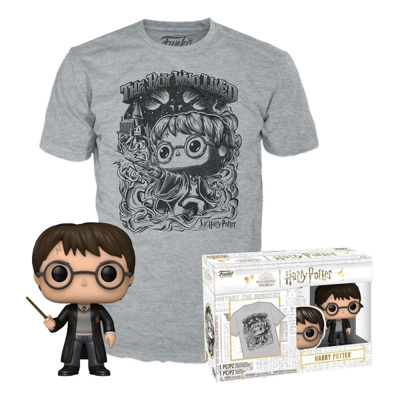 Harry Potter - POP! & Tee set figurine et T-Shirt  (FL) 