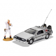 Retour vers le Futur - Véhicule 1/36 DeLorean et figurine Doc Brown