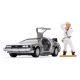 Retour vers le Futur - Véhicule 1/36 DeLorean et figurine Doc Brown