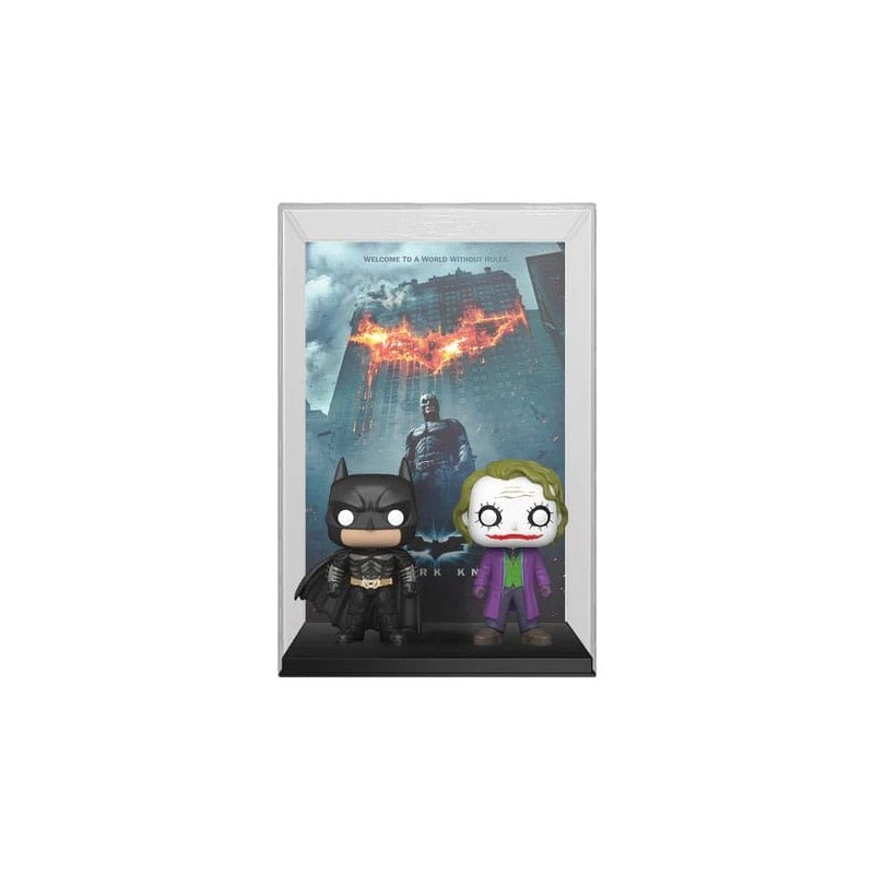 DC Comics - DC POP! Movie Poster et figurine The Dark Knight 9 cm