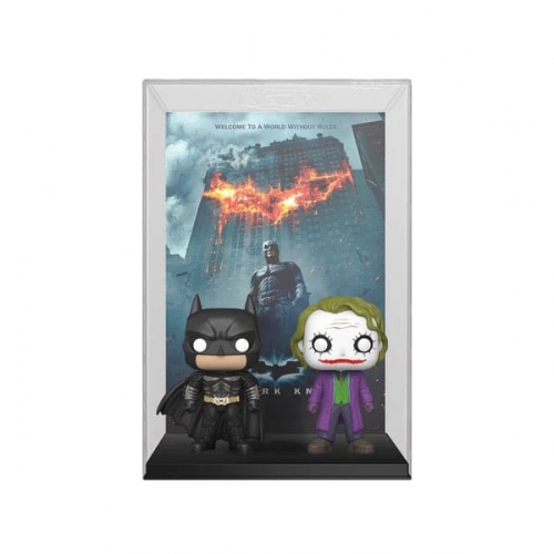 DC POP! - Movie Poster et figurine The Dark Knight 9 cm