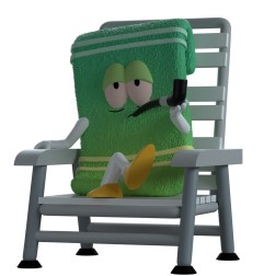 South Park - Figurine South Park St. Patrick's Day Towelie 10 cm