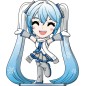 Hatsune Miku - Vinyl figurine Snow Miku 11 cm