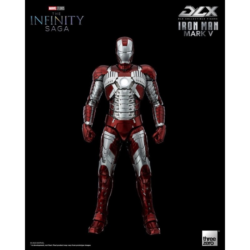 Marvel - Infinity Saga figurine 1/12 DLX Iron Man Mark 5 17 cm