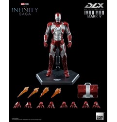 Marvel - Infinity Saga figurine 1/12 DLX Iron Man Mark 5 17 cm