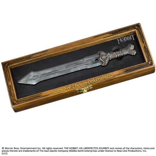 Le Hobbit - Coupe-papier épée de Thorin Ecu-de-chêne Dwarven 23 cm
