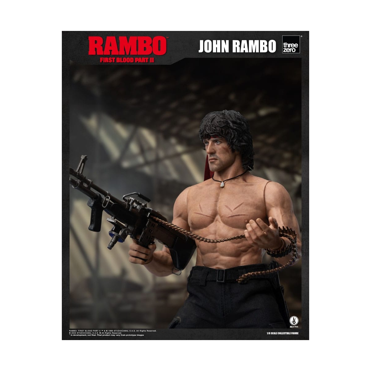 Figurine articulée Threezero Rambo I figurine 1/6 John Rambo 30 cm