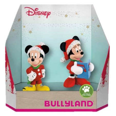 Disney - Pack 2 figurines Micky Christmas 8 - 10 cm
