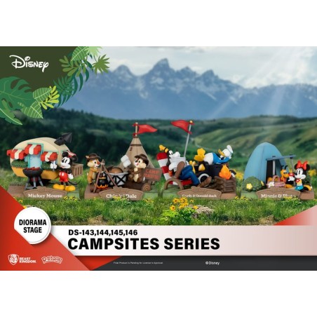 Disney - Diorama D-Stage Campsite Series Mini & Pluto 10 cm