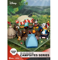 Disney - Diorama PVC D-Stage Campsite Series Goofy & Donald Duck 10 cm