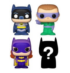 DC Comics - DC pack 4 figurines Bitty POP! Vinyl Batman Adam West 2,5 cm