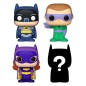 DC Comics - DC pack 4 figurines Bitty POP! Vinyl Batman Adam West 2,5 cm