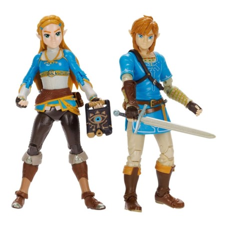 The Legend of Zelda - Pack 2 figurines Princess Zelda, Link 10 cm