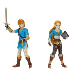 The Legend of Zelda - Pack 2 figurines Princess Zelda, Link 10 cm