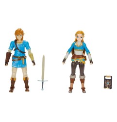 The Legend of Zelda - Pack 2 figurines Princess Zelda, Link 10 cm