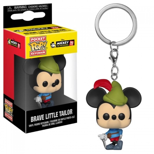 Mickey Mouse 90th Anniversary - Porte-clés Pocket POP! Brave Little Tailor Mickey 90th Anniversary 4 cm