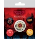 Stranger Things 4 - Pack 5 badges Hellfire Club