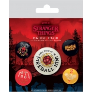 Stranger Things 4 - Pack 5 badges Hellfire Club