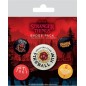 Stranger Things 4 - Pack 5 badges Hellfire Club