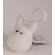 Mon voisin Totoro - Porte-clés peluche Totoro blanc 6 cm