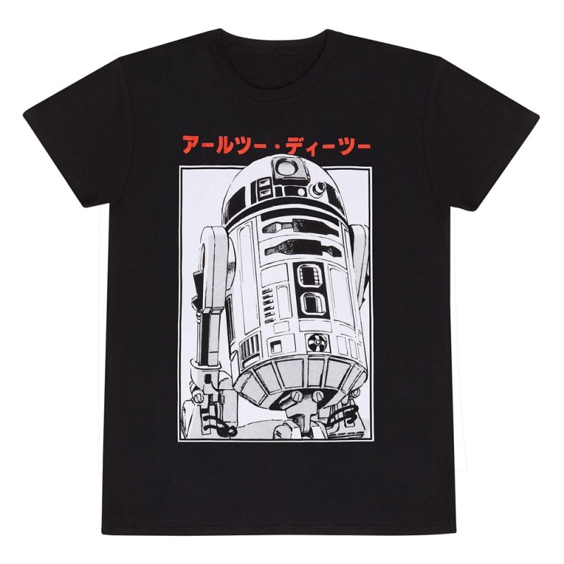 Star Wars - T-Shirt R2D2 Katakana 