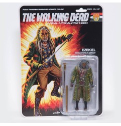 Walking Dead - The  figurine Shiva Force Sensei Ezekiel (Bloody) 13 cm