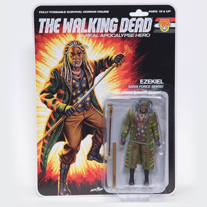 Walking Dead - The  figurine Shiva Force Sensei Ezekiel (Bloody) 13 cm