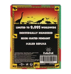 Jurassic Park - Collier avec pendentif en ambre Limited Edtiton