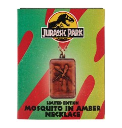 Jurassic Park - Collier avec pendentif en ambre Limited Edtiton