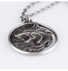 The Witcher - Réplique 1/1 Collier Wolf Medallion