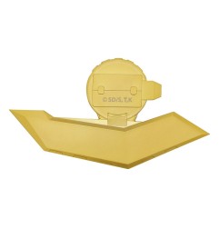 Yu-Gi-Oh - ! 24K Gold Plated Duel Disk Mini Replica 18 cm