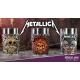 Metallica - Pack 3 verres à shot Pushead Art