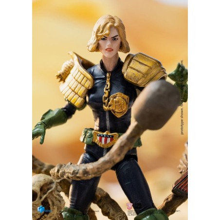 2000 AD - Figurine 1/18 Exquisite Mini Judge Dredd Judge Anderson VS The Dark Judges 10 cm
