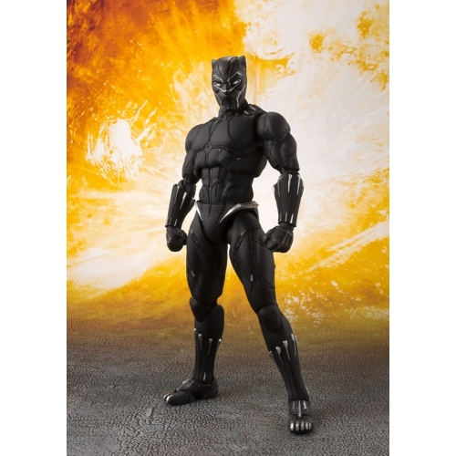 Avengers Infinity War - Figurine S.H. Figuarts Black Panther & Tamashii Effect Rock 16 cm