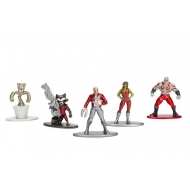 Marvel Comics - Pack 5 figurines Diecast Nano Metalfigs Les Gardiens de la Galaxie 4 cm