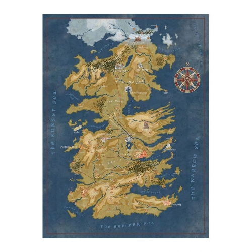 Game of Thrones - Puzzle Cersei Lannister Westeros Map