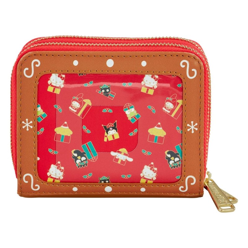 Porte-monnaie Hello Kitty Blanc – Nœud Et Fermeture éclair Rouges – Neuf