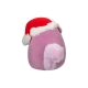 Squishmallows - Peluche Allina the Plum Squirrel with Santa Hat 12 cm