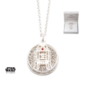 Star Wars - Pendentif et collier R2-D2 (plaqué argent)