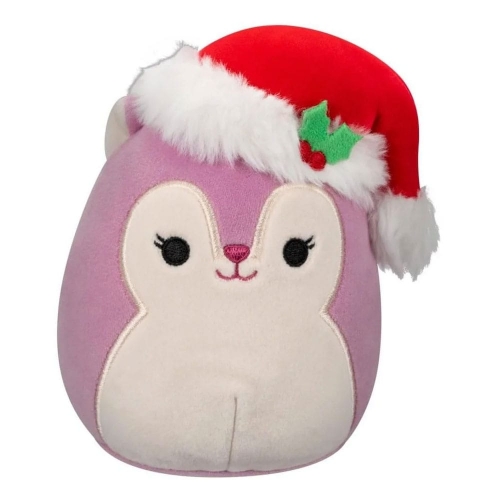 Squishmallows - Peluche Christmas Allina the Squirrel with Santa Hat 20 cm