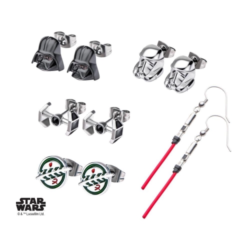 Star Wars - Pack 6 paires de boucles d'oreille Galactic Empire