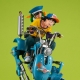 Dragonball Z Desktop Real McCoy EX - Diorama Son Goku & Son Gohan & Robot with two legs 20 cm