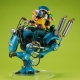Dragonball Z Desktop Real McCoy EX - Diorama Son Goku & Son Gohan & Robot with two legs 20 cm
