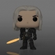 The Witcher - Figurine POP! Geralt w/ sword (GW) 9 cm