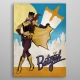 DC Comics - Poster en métal Bombshells Batgirl 10 x 14 cm