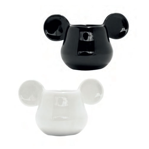 Mickey Mouse - Pack 2 tasses Espresso 3D Noir & Blanc