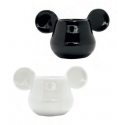 Mickey Mouse - Pack 2 tasses Espresso 3D Noir & Blanc