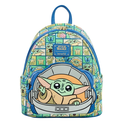 Star Wars : The Mandalorian - Sac à dos Mini Grogu Squares by Loungefly