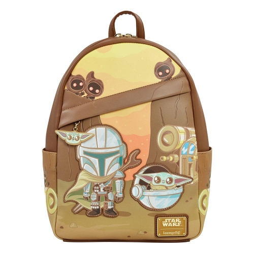 Star Wars : The Mandalorian - Sac à dos Mini Mandalorian and Grogu by Loungefly
