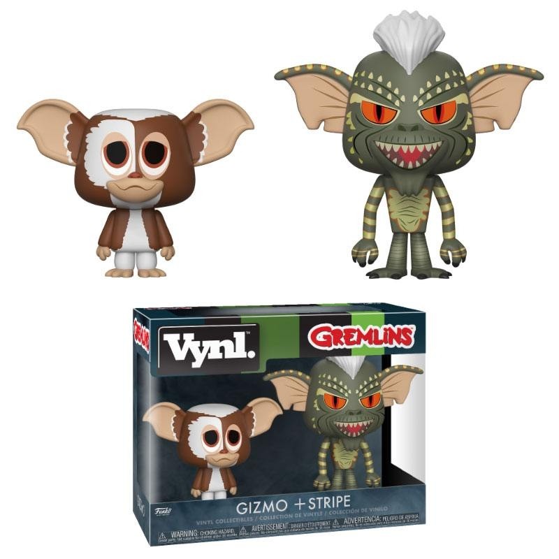 Gremlins - Pack 2 VYNL Vinyl figurines Gizmo & Stripe 10 cm
